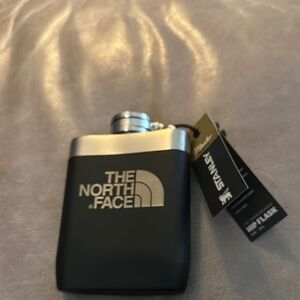 Stanley The North Face Black and Silver Flask with Logo